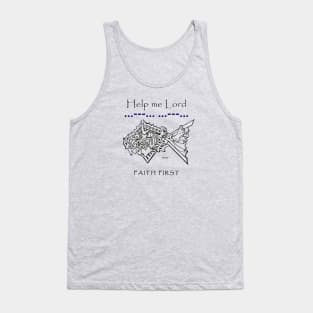 Faith First, Jonah's Salvation, Help from the Whale's Belly or the Great Fish? Tank Top